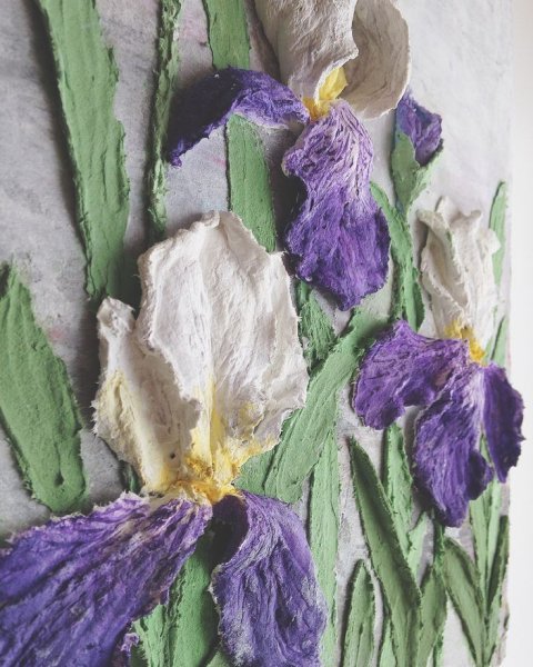 Ирис скульптурная живопись