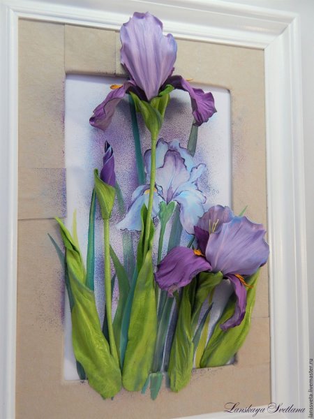 Панно с ирисами
