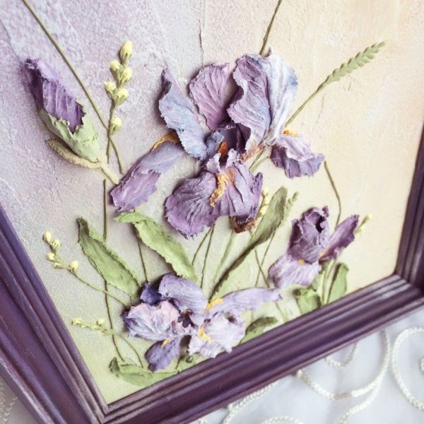 Ирис скульптурная живопись