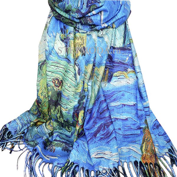 Шарф-палантин с картинами художников