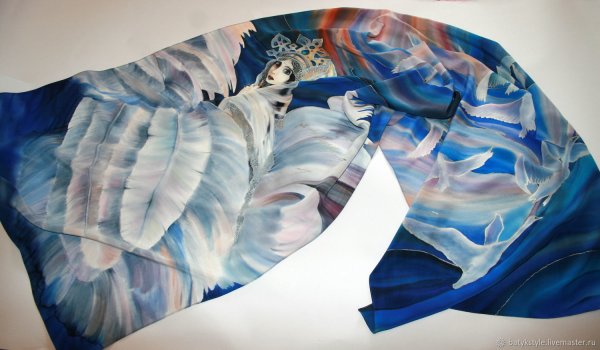 Палантины с картинами художников