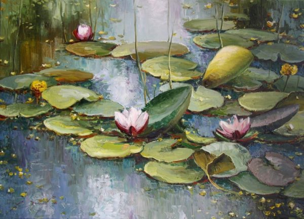 «Пруд с лилиями» жтивопись