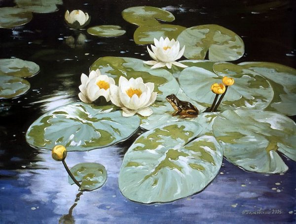 Игорь Белковский. «Натюрморт с васильками». 1995 Г.