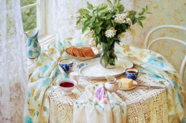 Скатерть живопись