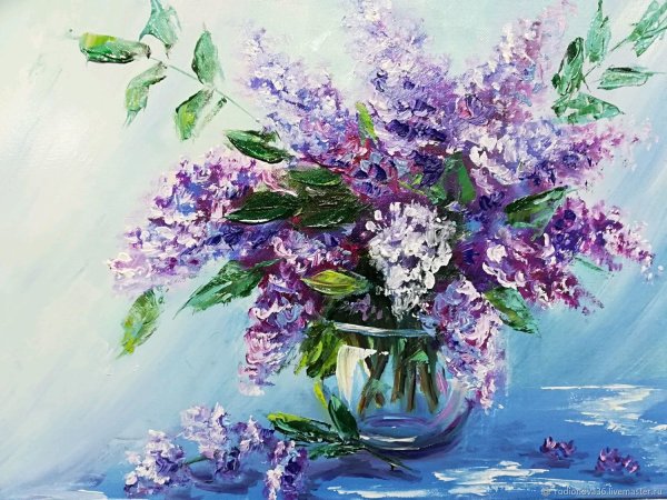 Сирень мастихином