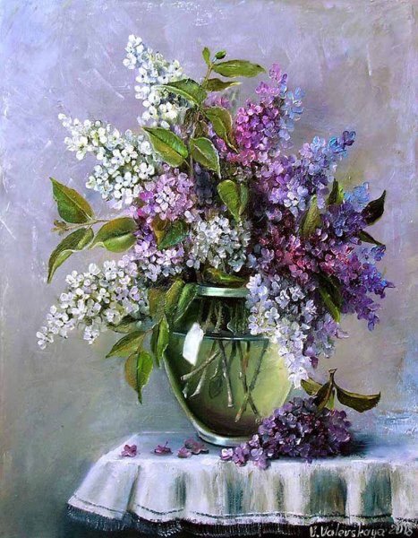 Живопись сирень Валевская Валентина Михайловна