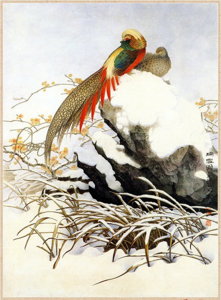 Утагава Хиросигэ цветы и птицы