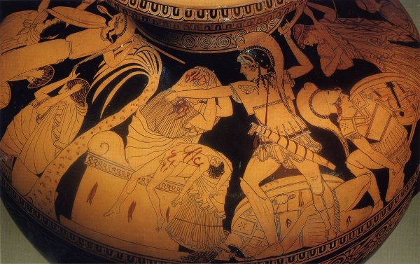 Геракл чернофигурная вазопись древней Греции