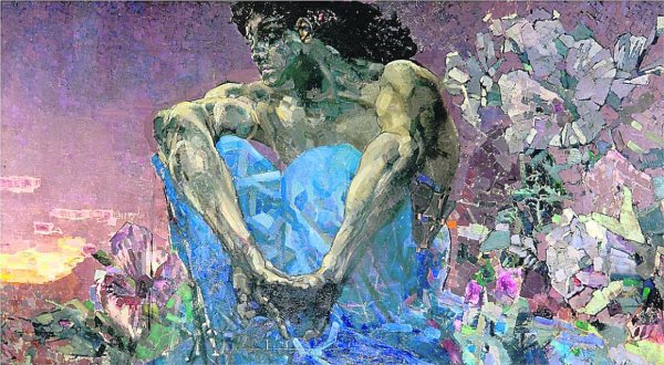 М А Врубель демон сидящий