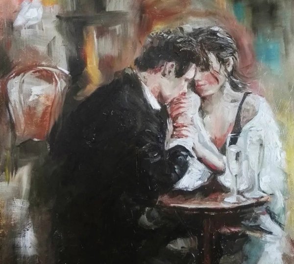 Влюбленные живопись
