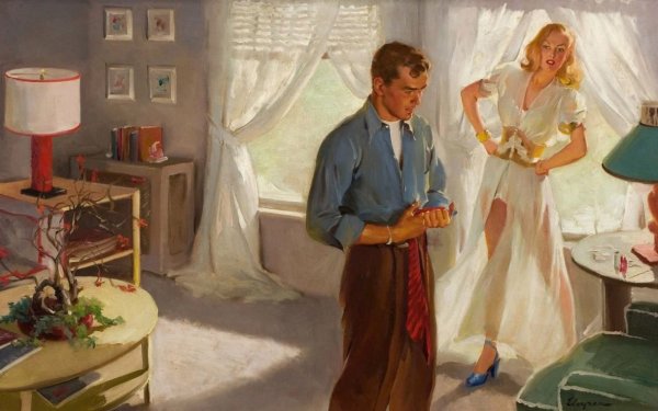 Советская живопись мужчина и женщина