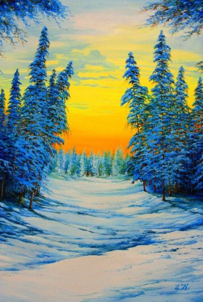 Живопись пейзажи маслом на холсте художник Кораблева Елена
