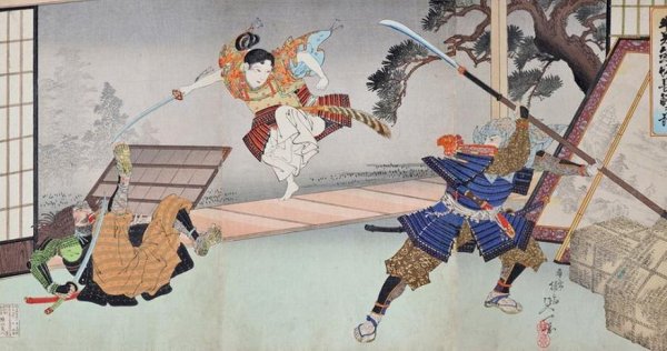 Укиё-э Самурай