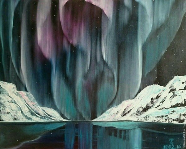 Северное сияние картина