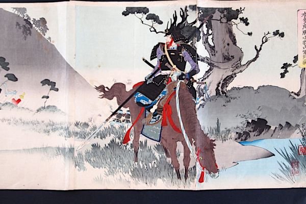 Искусство Японии Самураи старинные Гравюры