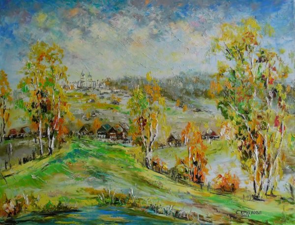 Деревенский пейзаж Импрессионизм