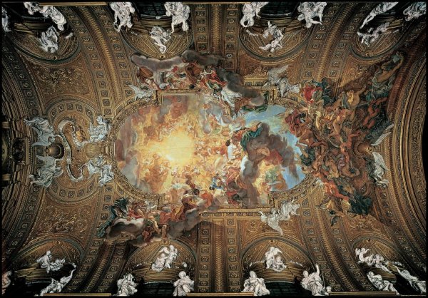 Джованни Баттиста Гаулли Иль Джезу фреска
