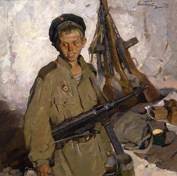 Климент Ворошилов на передовой