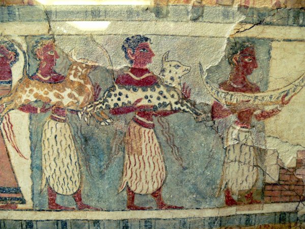 Фреска Парижанка из Кносского дворца