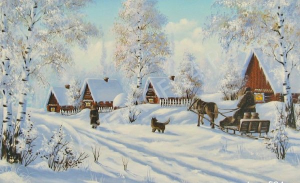 Художник Ирина Круглова картины зима