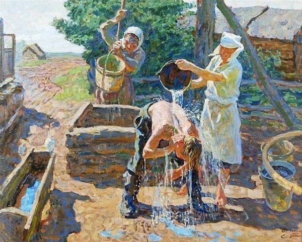 Братья Ткачевы "у колодца"