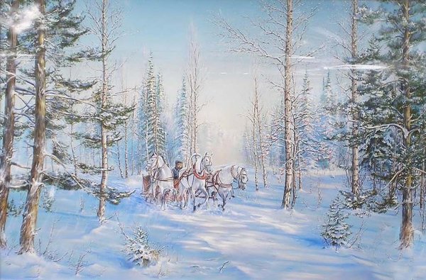 Художник Владислав Лебедько зима