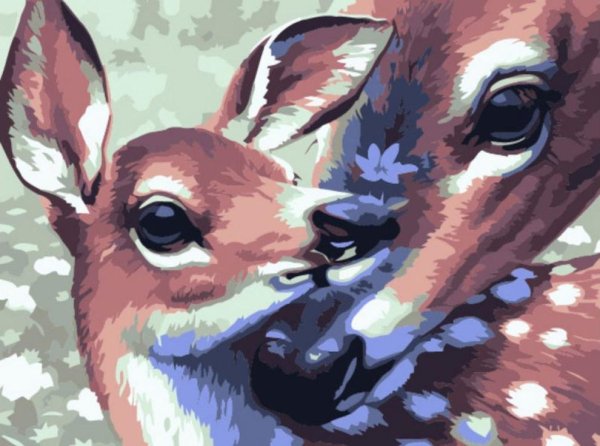 Картина по номерам Олененок