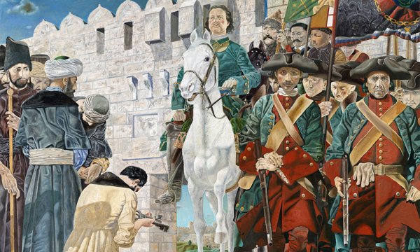 “Торжественный вход Петра i в Дербент” Хамид Савкуев. 2022