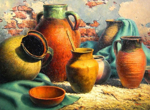 Глиняная посуда живопись