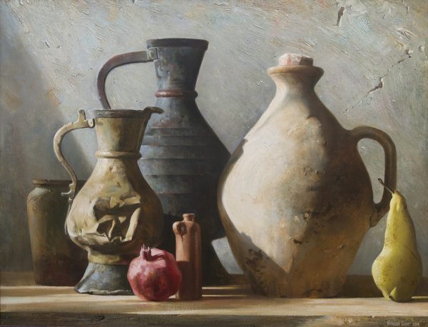 Глиняный Крынка живопись