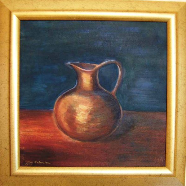 Натюрморт с глиняной посудой