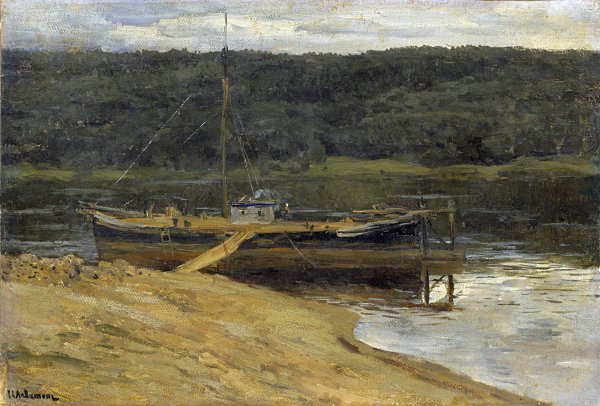 Исаак Левитан речка 1888