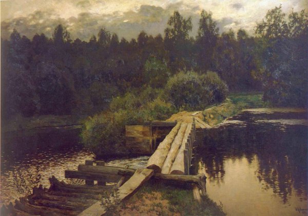 Левитан у омута картина