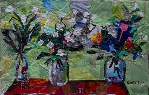 Сауле Сулейменова целлофановая живопись