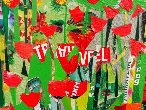 Сауле Сулейменова целлофановая живопись