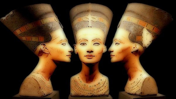 Египет барельеф Эхнатон