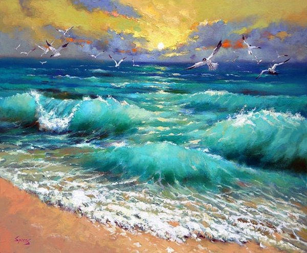 Морской пейзаж Татьяны Букреевой