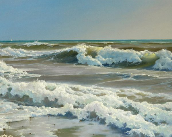 Токарь Гарагатая Наталья современный художник-маринист