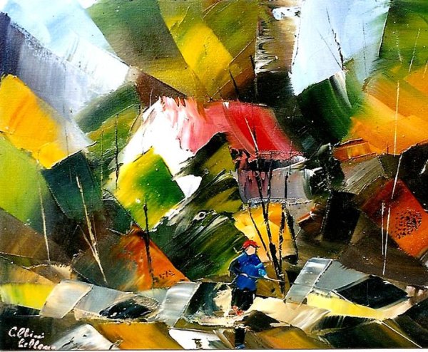 Мазки мастихином