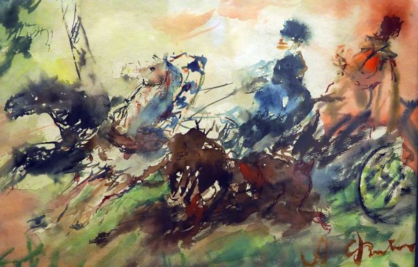 Артур Фонвизин акварель пейзажи