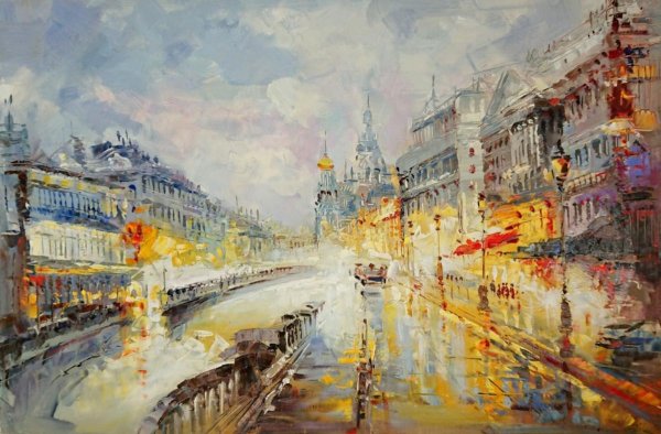 Картина художника Санкт-Петер Санкт-Петербурга