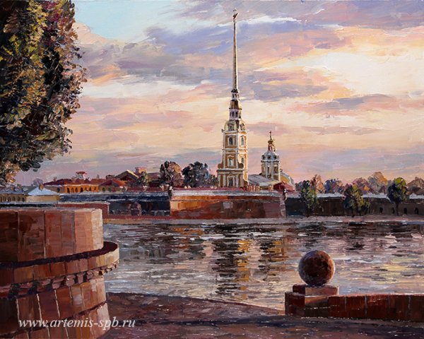 Картины Петропавловской крепости в Санкт-Петербурге