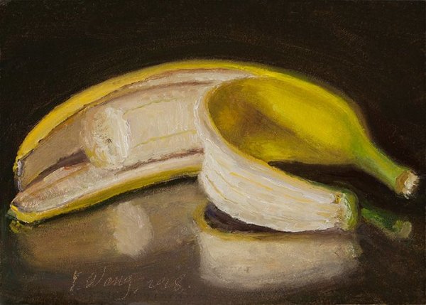 Банан живопись маслом