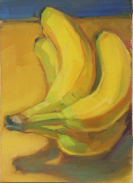 Банан красками