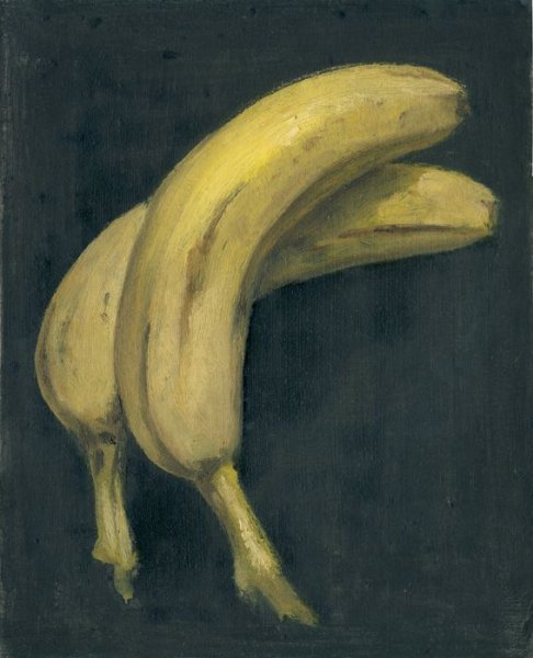 Банан живопись гуашью