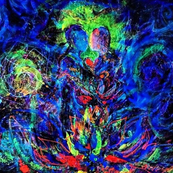 Картина с флуоресцентным розовым