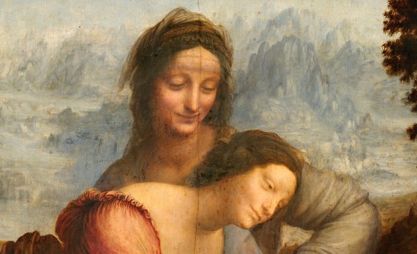 Картина голова ангела Леонардо да Винчи