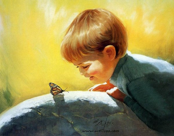 Художник Дональд Золан и его картины с детьми