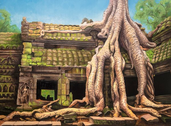 Картины Камбоджа маслом