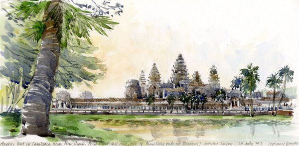 Скетч картины Ангкор